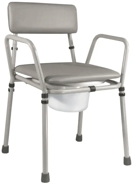 Chaise commode réglable en hauteur Aidapt Essex (couleur gris)
