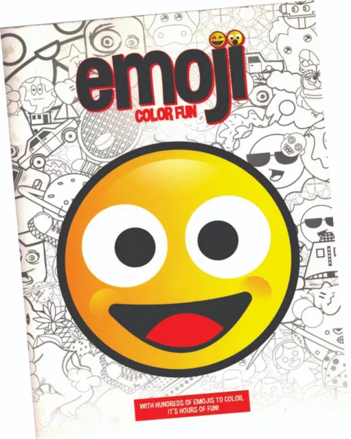 Libro Para Colorear ""Emoji, Color Fun"" Libro Para Colorear