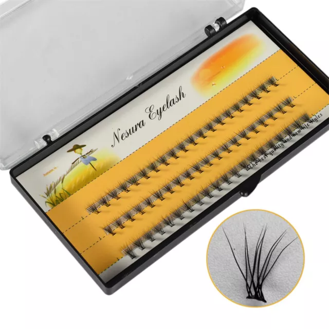 6mm Individual False Fake Eyelashes Lashes Extensions Semi Permanent Black