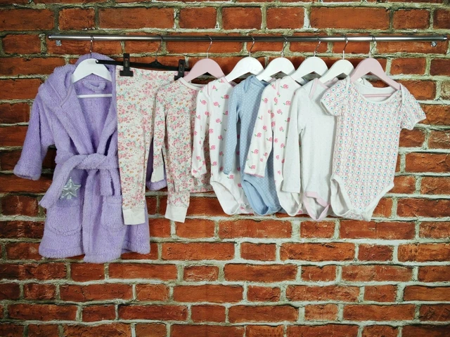 Girls Bundle Age 18-24 Months Next Mothercare Robe Pyjamas Vest Sleeve Pink 92Cm