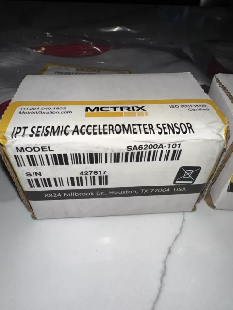 Metrix IPT Seismic Accelerometer Sensor SA6200A-101  NEW IN BOX