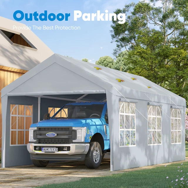 QUICTENT CARPORT 10X20 Shed Awning Canopy Outdoor Garage Car Shelter