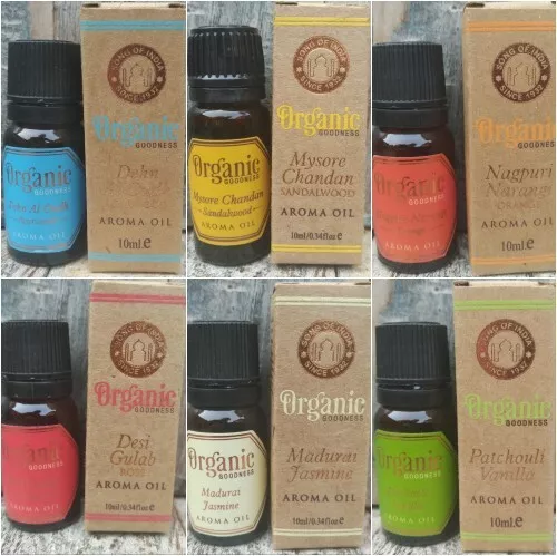 Organic Aroma Oils 100% Natural Essential Oil 10 Ml 6 Varieties Buy 4 Get 1 Free