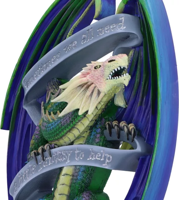 Nemesis Now Anne Stokes Sometimes Rainbow Dragon Scroll Wall Plaque, 33cm 2