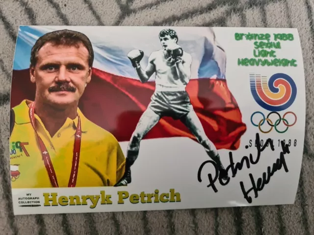 Henryk Petrich (POL) Boxen 3.OS 1988 Seoul Orginal Signiertes Foto