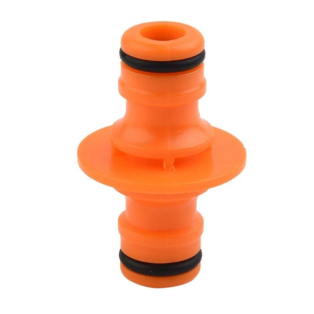 2 Way Garden Hose Connector Joiner Coupler Watering Water Pipe Tap Male Grey 3