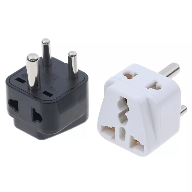 Adaptador convertidor de corriente Universal US AU UK a India/Sri Lanka/Nepal