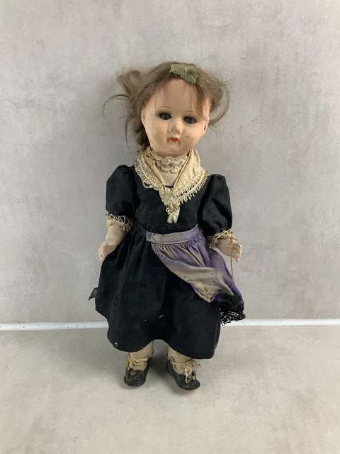 Ancienne Poupée En Cire Allemande Ou Anglaise 36 Cm – Pierotti, Montanari, Meech – Vintage 1880