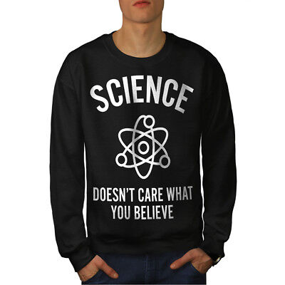Wellcoda Atom Science Mens Sweatshirt, Funny Slogan Casual Pullover Jumper