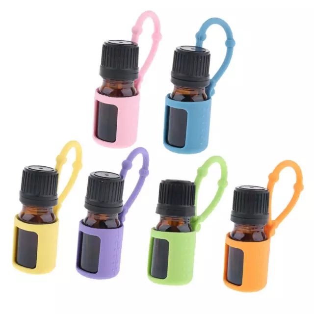 5ml Mini kleine leere Glasflaschen Bernstein Glasflasche ätherisches Öl Flaschen mit