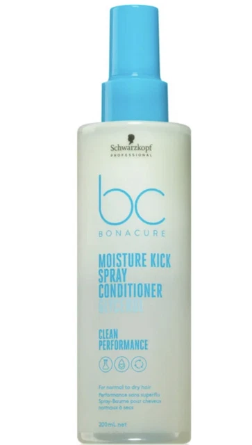 Schwarzkopf Professional Bonacure Moisture Kick Spray Conditioner - 3 x 200ml