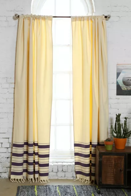 New Urban Outfitters 4040 Locust Stripe Curtain Green