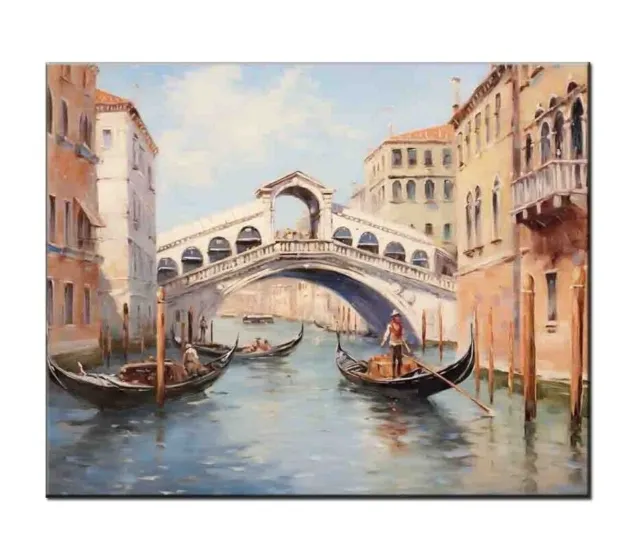 Venice Landscape oil painting printed on canvas-Home Wall Artwork Decor