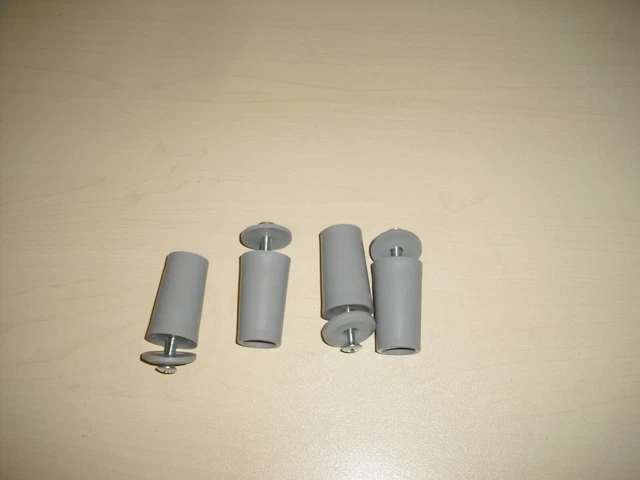großer Anschlagpuffer großer Stopper für Rollo 4 Stück 60 mm grau extra lang