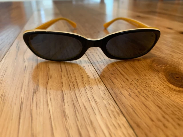 Zeal Optics Vintage Yellow/Black/White Ladies Sunglasses Mint!