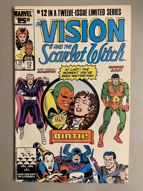 VISION AND THE Scarlet Witch 12, FN/VF 7.0, Marvel 1986, 1er Wiccan ...