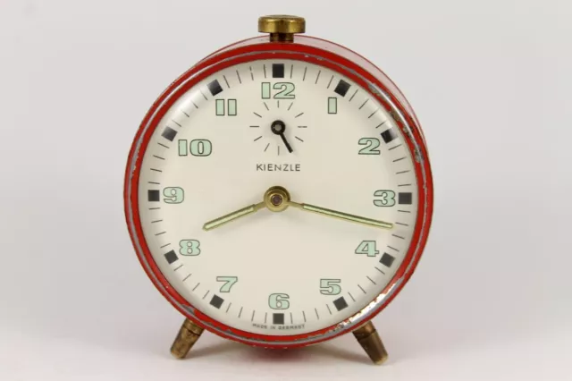 Antique German Kienzle Mantel Alarm Clock Art Deco 1940's