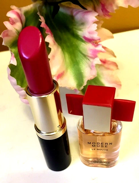 Juego de lápiz labial crema rosa tumultuoso y moderno Muse EDP talla de viaje NUEVO