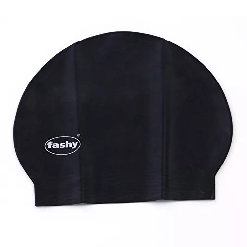 Fashy Unisex Badekappe Badehaube Latex schwarz 3030 20