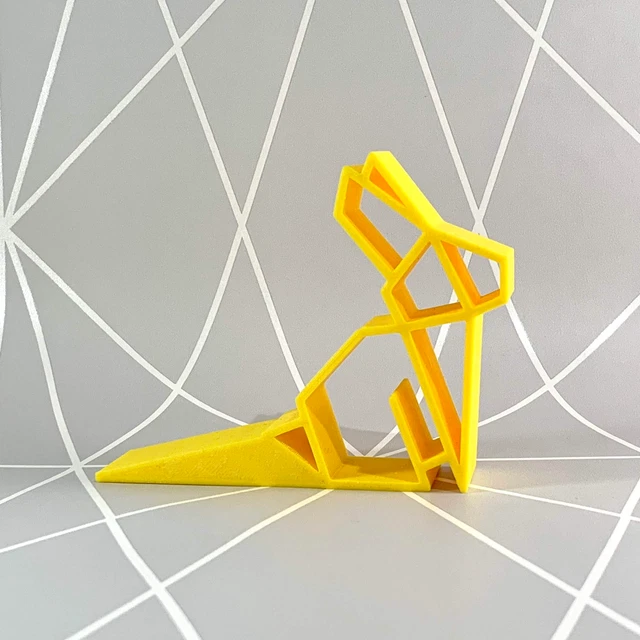 Rabbit Doorstop - 3D Printed - Bunny - Home Decor - Geometric - Modern Decor