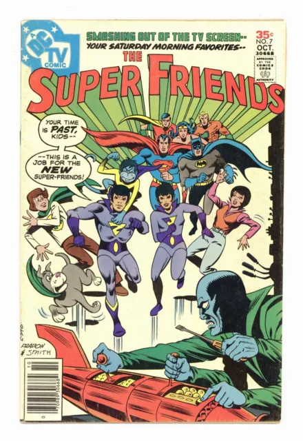 Super Friends #7 VG 4.0 1977 1st app. Wonder Twins