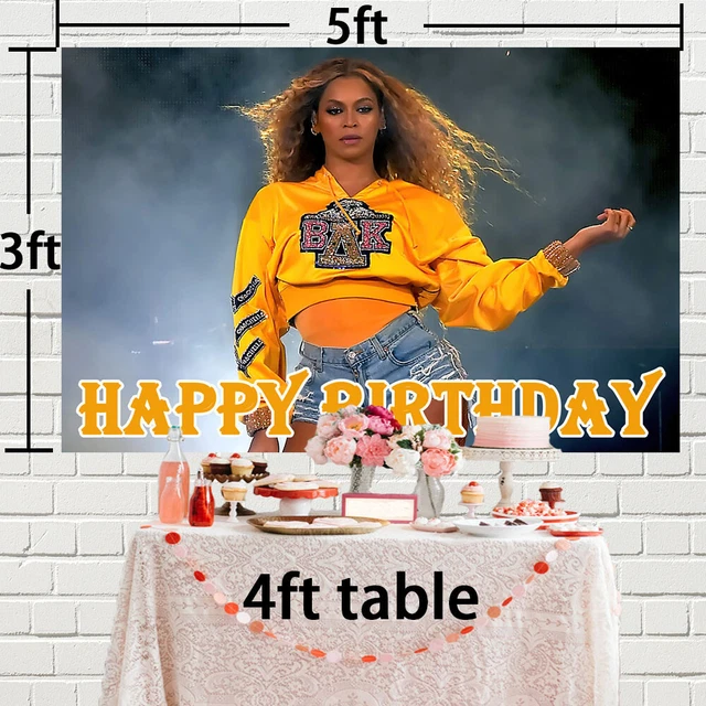 BEYONCE HAPPY BIRTHDAY Backdrop Banner Photo Background Party ...