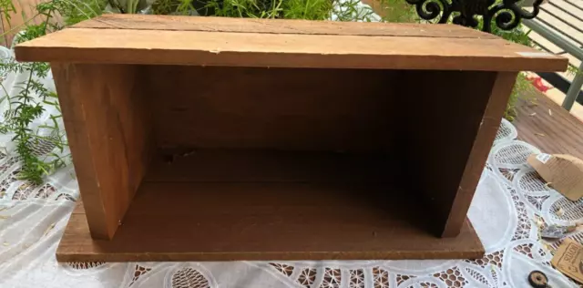 Handcrafted Primitive Wood Christmas Nativity Crech