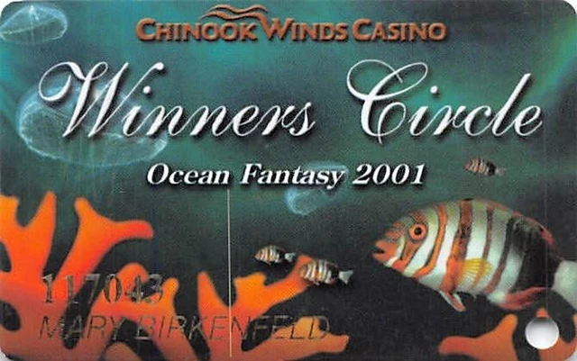 Chinook Winds Casino - Lincoln City, OR - Rare Special Issue Slot Card