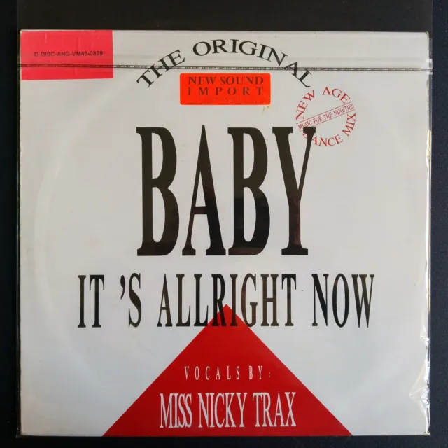 Miss Nicky Trax ‎– Baby, It's Allright Now (Vinyl, 12", Maxi 33 Tours)