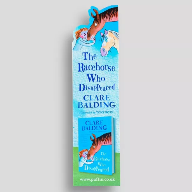 The Racehorse Who Disappeared Clare Balding PROMOTIONAL BOOKMARK -not the book