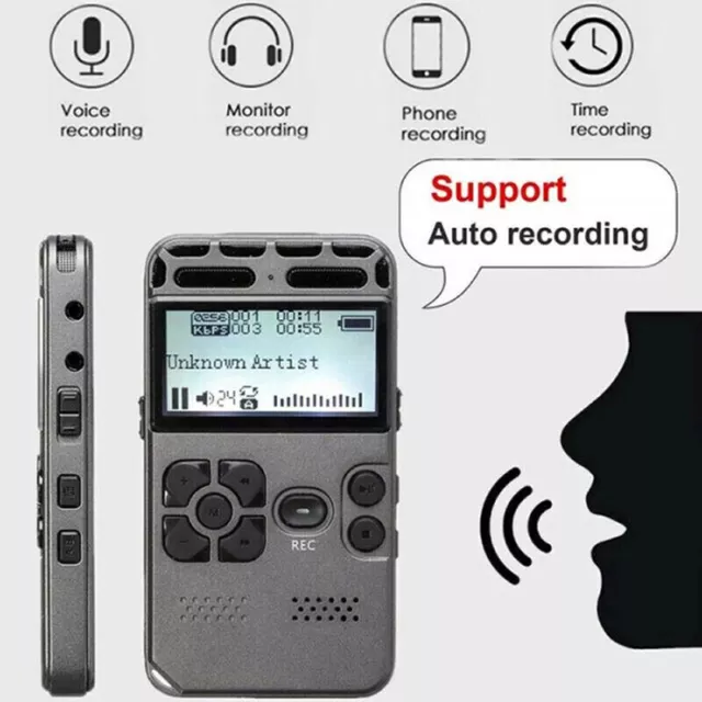 16GB Digital Voice Recorder Voice Recorder Processor Audio Portable Tape Vortrag
