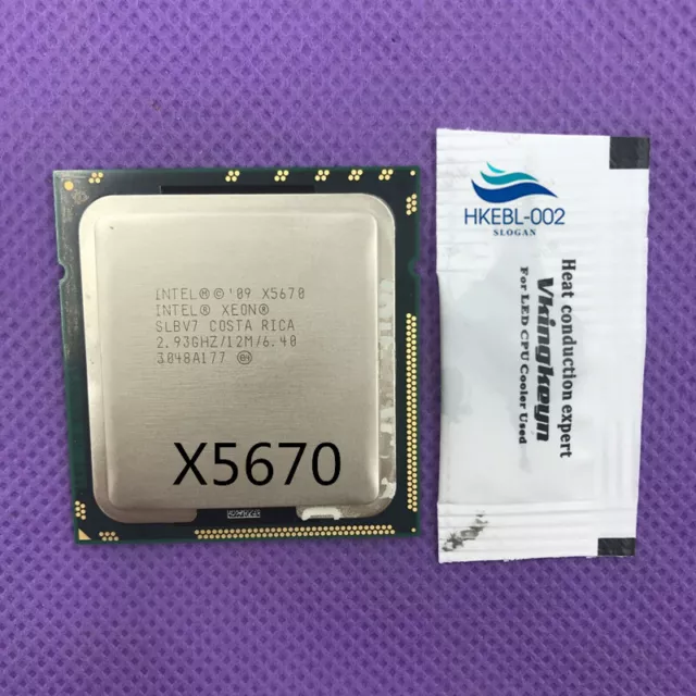 Procesador de CPU SLBV7 Intel Xeon X5670 Seis Núcleos 2.933 GHz LGA1366