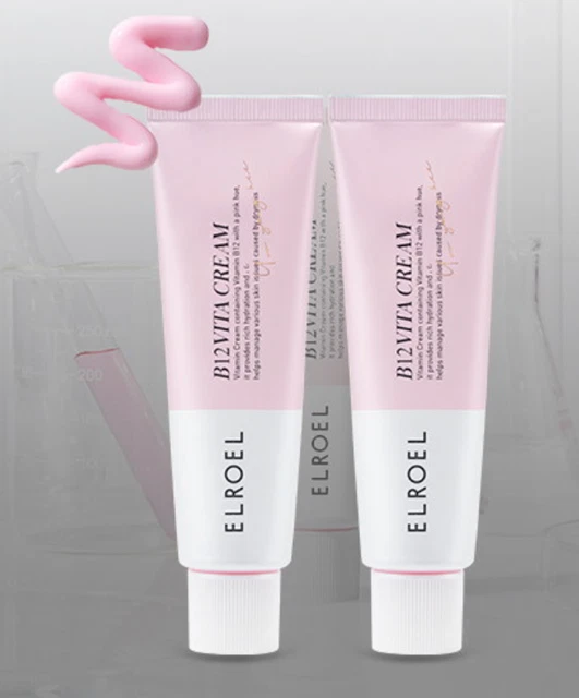 Crema Elroel B12 Vita 25 g x 2 piezas Tone Up FPS50+ PA+++ K-Beauty