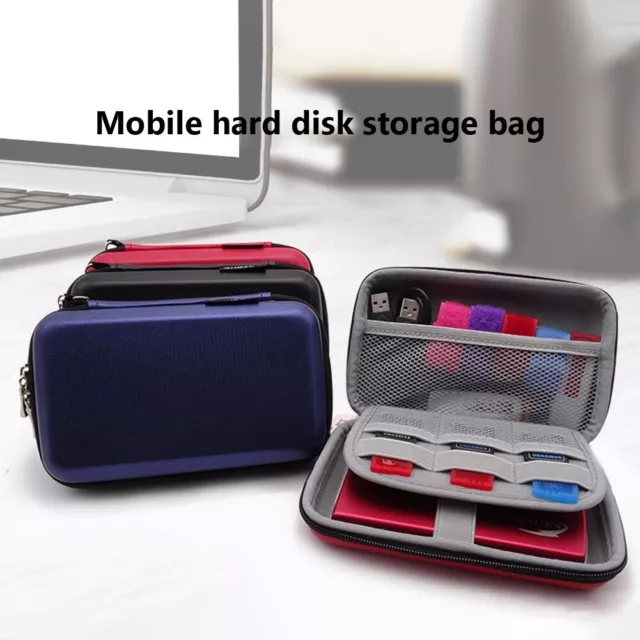 Hard EVA PU Carrying Case Cover Bag Pouch for 2.5" Inch External Hard Drive Disk