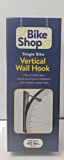 Vertical Wall Mount Bike Rack Single Bicycle Hook Bracket Hanger Storage.