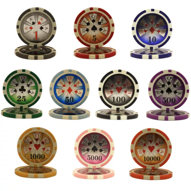 MRC POKER 500pcs 14G HIGH ROLLER POKER CHIPS BULK