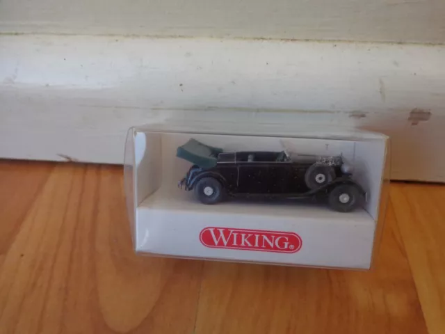 Ho Gauge 1/87 Wiking - Audi Front Cabriolet Black Car - Ref 8260014