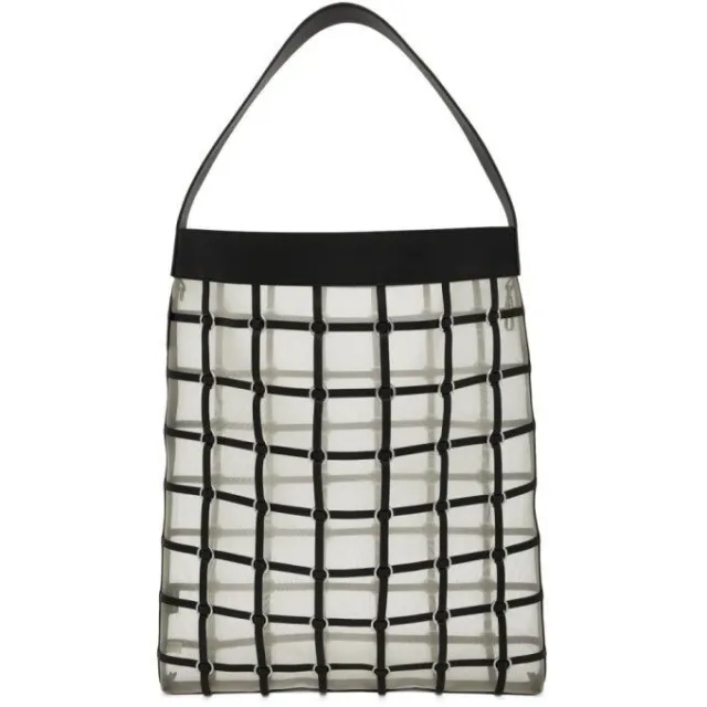 3.1 Philip Lim Medium Billie Twisted Cage Tote in Black Leather Womens Shopper
