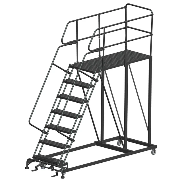 Ballymore Rolling Work Platform Overall Height 106 in Steps 7 Cap 800 lb