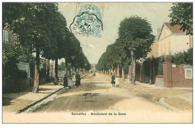 95.SARCELLES.n°7021.BOULEVARD DE LA GARE.MANQUES ET PLIE