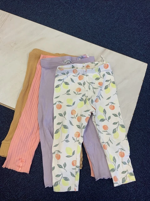 Pacchetto leggings bambine età 9-12 mesi