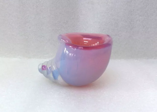 Murano  Venetian   Archimede  Seguso  Pink  Alabaster  Art  Glass  Bowl Vase 3