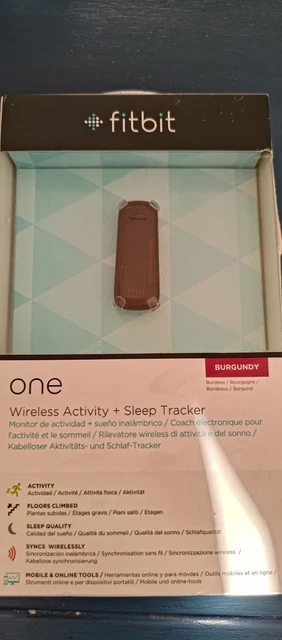 FITBIT ONE WIRELESS Activity +Sleep Tracker Burgundy £99.00 - PicClick UK