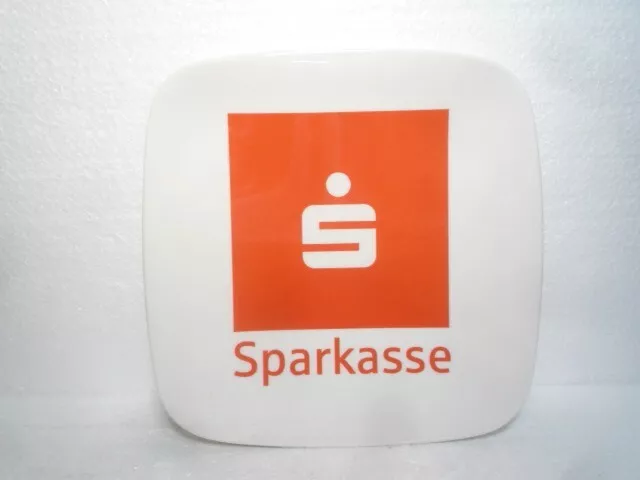 VINTAGE  CHANGE  PLATE  MONEY  COIN  SPARKASSE  1970s  ORNAMIN  SAVINGS  BANK