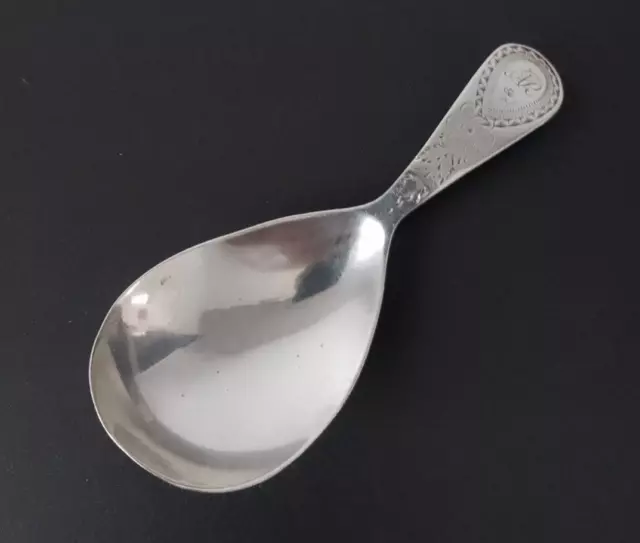ANTIQUE - George III - Solid Silver - Caddy Spoon - 1815