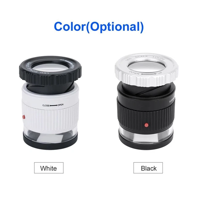 Währung Handheld Mit 3 LED 3 UV-Licht Mikroskop Lupe Schmuck-Loupe 30X HD