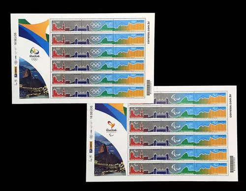 Olympic and Paralympic Games Rio 2016 Mi 4246-8 4251-3 Yt 3373-78 RHM C3398 3402