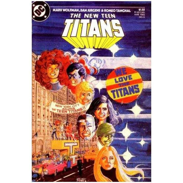 New Teen Titans (1984 series) #6 in Very Fine + condition. DC comics [x"