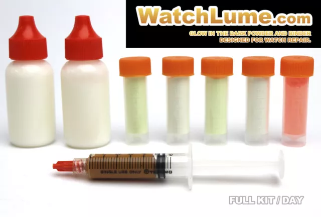 GLOW IN THE DARK WATCH PASTE KIT Stronger than Luminova Lume Dial Restoration