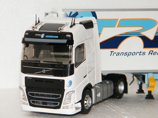 Semi-remorque Eligor 1/43 - Volvo FH4 Globetrotter Madrias, Blanche (réf. 115227)